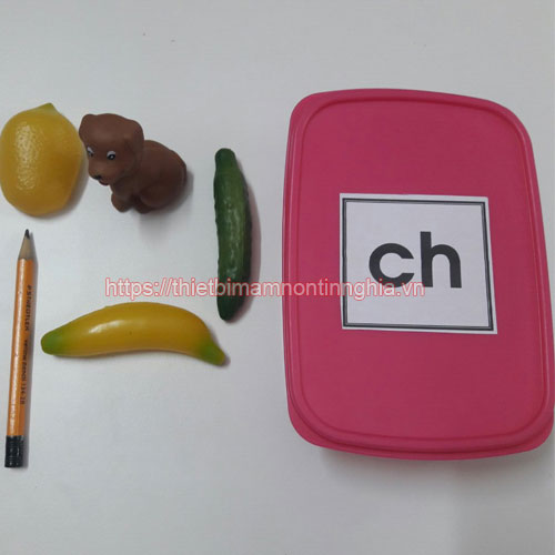 Giáo cụ Montessori bộ học phát âm chữ ch