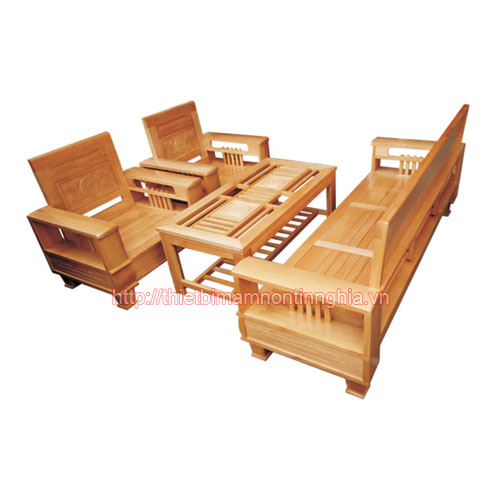 Bàn ghế tiếp khách gỗ