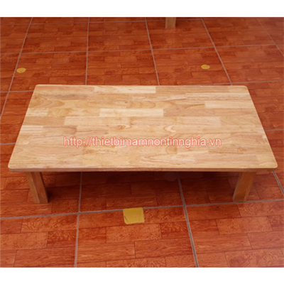 Bàn hoạt động góc hình chữ nhật gỗ tự nhiên