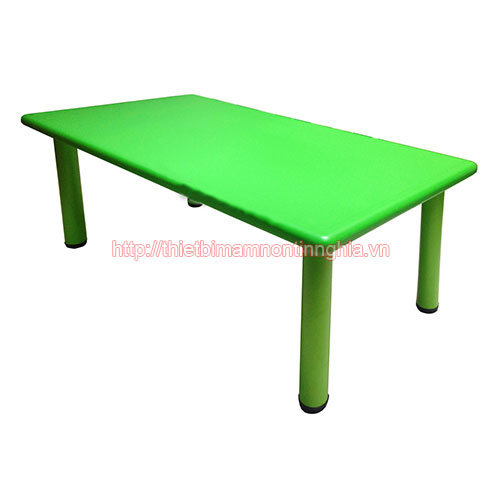 Bàn mầm non nhựa đúc hình chữ nhật