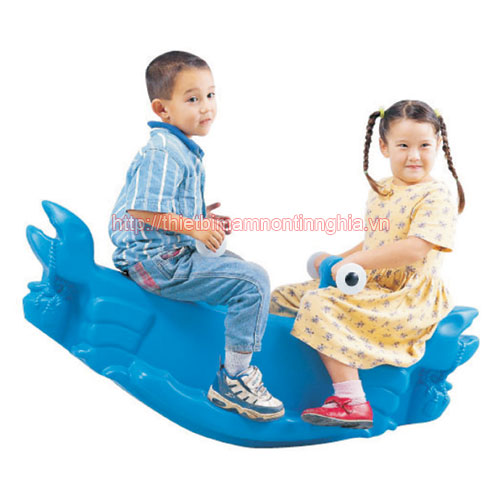 Bập bênh nhựa 2 chỗ con cua số 1