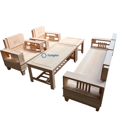 Bộ bàn ghế tiếp khách gỗ tự nhiên 2