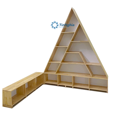 Bộ giá sách tam giác