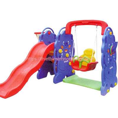 cầu trượt xích đu con voi