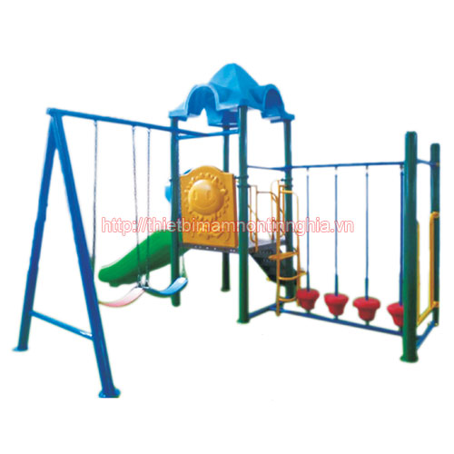 Cầu trượt xích đu cầu dao động mái chóp