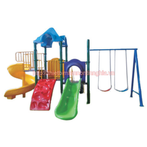 Cầu trượt xích đu mái chóp