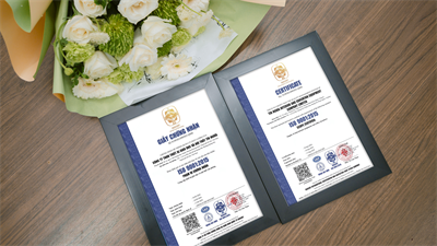Công ty TNHH thiết bị giáo dục và nội thất Tín Nghĩa nhận giấy chứng nhận quốc tế ISO 9001 - 2015