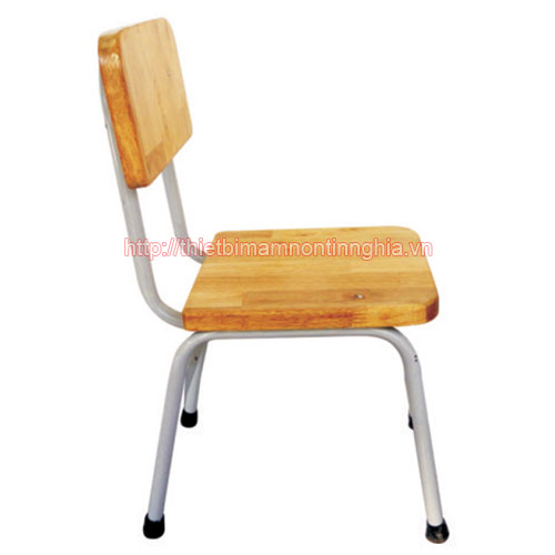 Ghế giáo viên gỗ chân thép ống