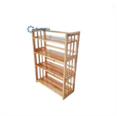 Giá để giầy dép 4 tầng gỗ thông