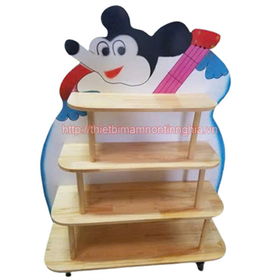 Giá đồ chơi cây đàn gỗ thông