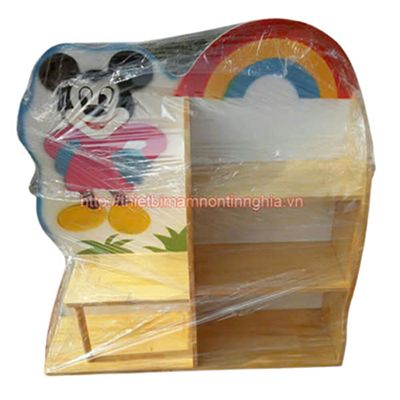 Giá đồ chơi chuột Mickey gỗ thông