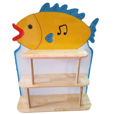 Giá đồ chơi con cá gỗ thông