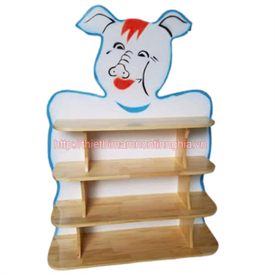 Giá đồ chơi con lợn gỗ thông