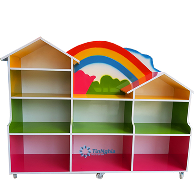 Giá đồ chơi mái nhà cầu vồng