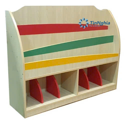 Giá sách truyện 3 tầng  2 khoang 