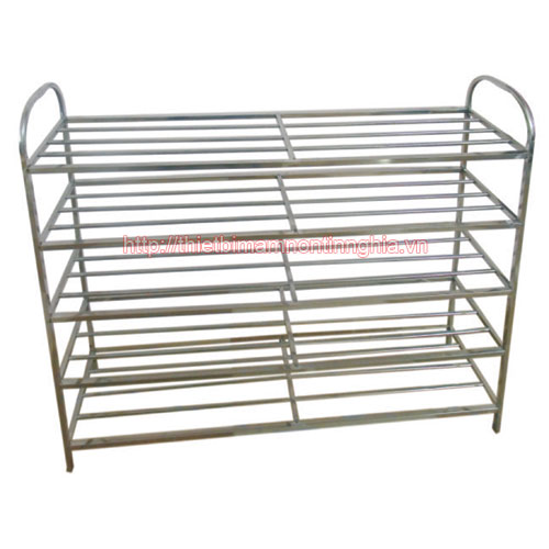 Giá để giầy dép inox 5 tầng đợt ống tròn