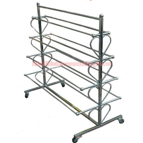 Giá phơi khăn inox cây thông