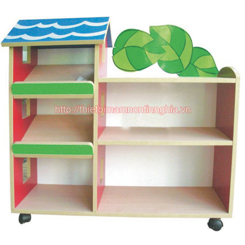 Gía sách 3 tầng mái nhà