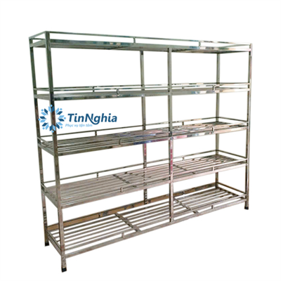 Kệ để đồ ăn inox 5 tầng