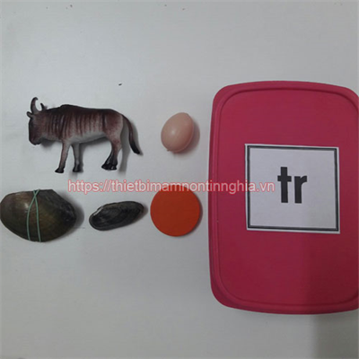 Giáo cụ Montessori bộ học phát âm chữ tr