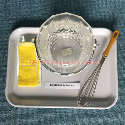 Giáo cụ Montessori bộ tập đánh trứng