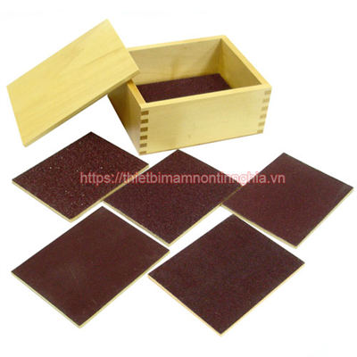 Giáo cụ Montessori hộp phân biệt thô mịn của sản phẩm