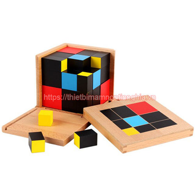 Giáo cụ Montessori khối tam thức