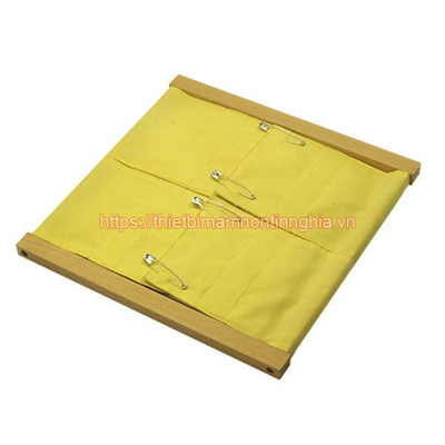 Giáo cụ Montessori khung vải cài ghim