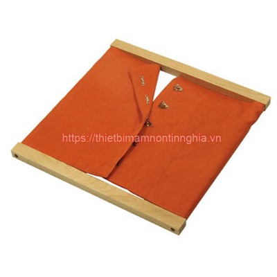 Giáo cụ Montessori khung vải cài móc