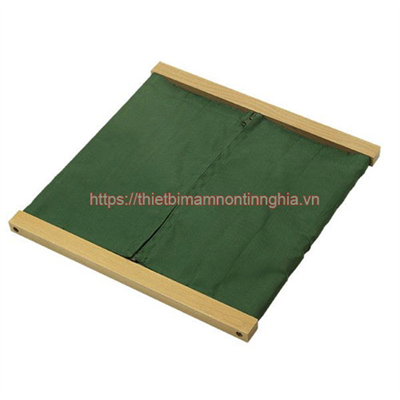 Giáo cụ Montessori khung vải kéo khóa