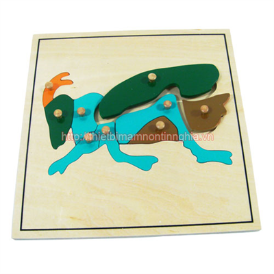 Giáo cụ Montessori miếng ghép hình con dế