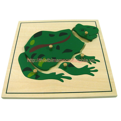 Giáo cụ Montessori miếng ghép hình con ếch