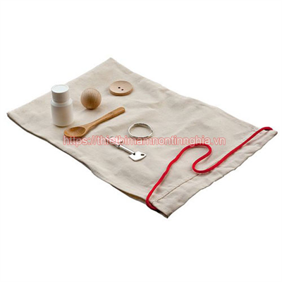 Giáo cụ Montessori túi bí ẩn đựng vật dụng quen thuộc