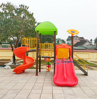 60+ mẫu nhà chơi cầu trượt liên hoàn dễ thương cho trường mầm non, khu vui chơi trẻ em