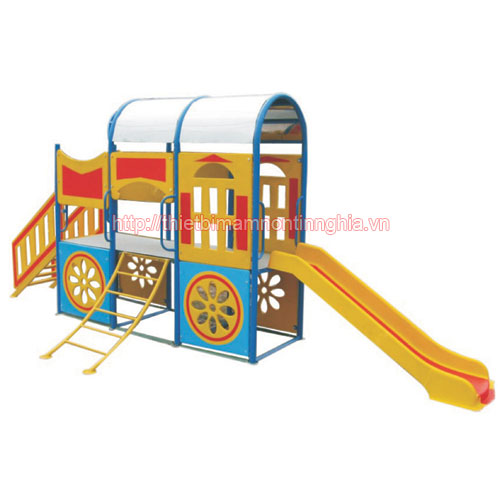 Nhà chơi cầu trượt tàu hỏa