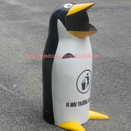Thùng rác composite chim cánh cụt