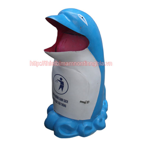 Thùng rác composite cá heo