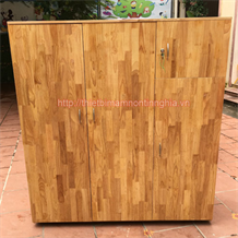 Tủ đựng chăn màn chiếu bằng gỗ thông