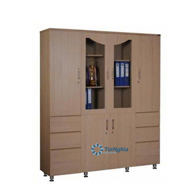 Tủ hồ sơ gỗ MFC 2 cánh kính 3