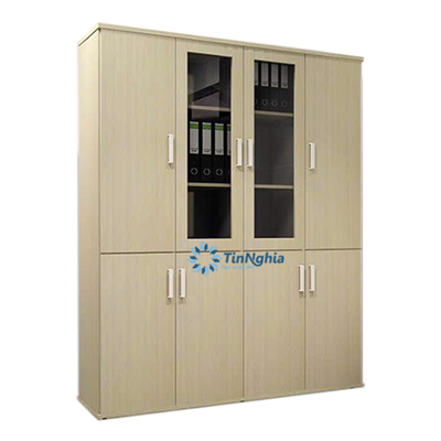 Tủ hồ sơ gỗ MFC 2 cánh kính 4