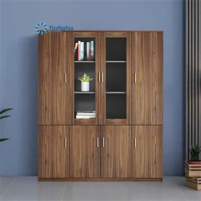 Tủ hồ sơ gỗ MFC 2 cánh kính 1