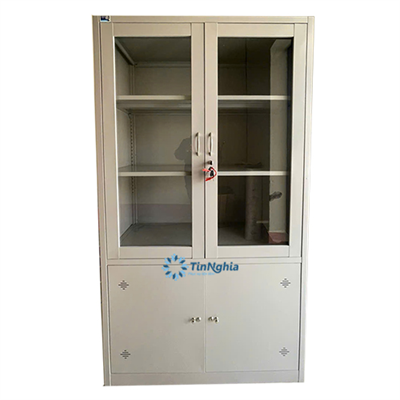 Tủ tài liệu 2 cánh kính mở
