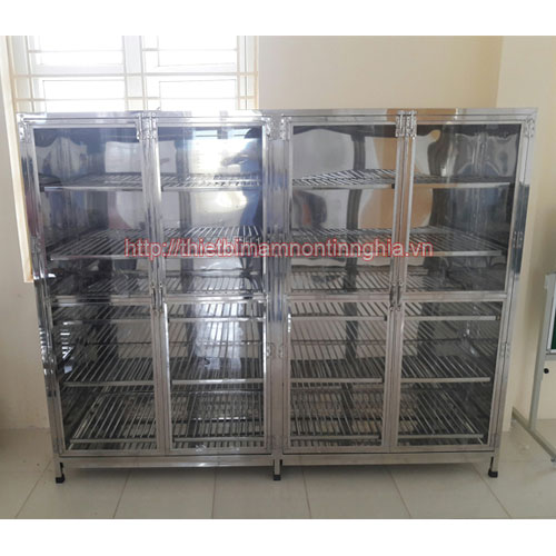 Tủ đựng bát đĩa Inox dài 1,2 mét