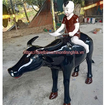 Tượng chú cuội cưỡi trâu