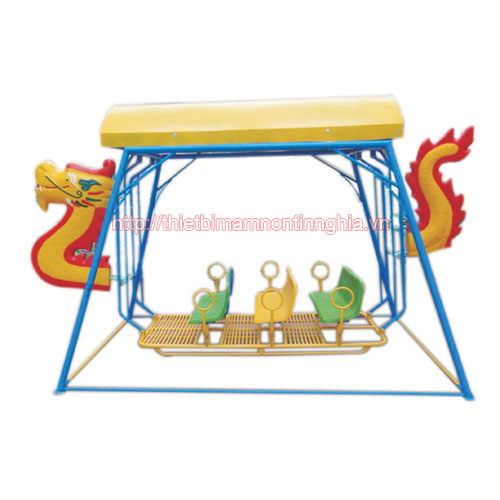 Xích đu treo thuyền rồng 3 ghế