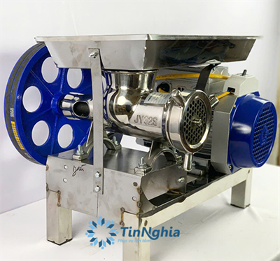 Máy xay thịt gióng ngang vỏ inox